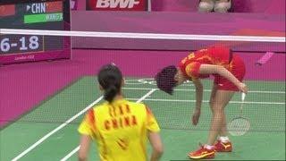 Li (CHN) v Wang (CHN) - Women's Singles Badminton Semi-Final - Full Replay - London 2012 Olympics