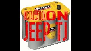 Installation Optima Yellow Top Battery - Jeep Wrangler TJ