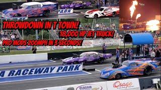 Throwdown In T Town 3 Second PRO MODS Racing 18,000HP Jet Truck Bone Shaker!