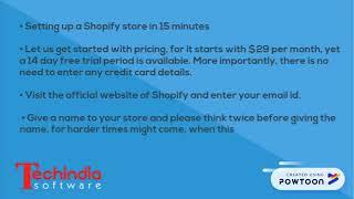 How to Set Up a Shopify Store in 15 Minutes