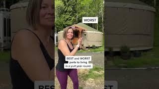 We live in a #yurt while building our house.  Watch the build here  https://youtu.be/-6f_GIqqZ8Y