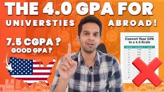 Converting 10CGPA to 4.0 GPA &  What a Good GPA Is for MS in USA  | Study Abroad 