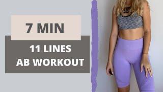 7 MINUTES 11 LINES AB WORKOUT // A workout for your side abs!
