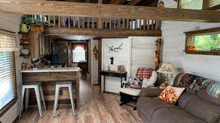 Amazing Rustic Oakes Cabin Tiny House by Alabama Custom Cabins