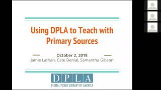 Using DPLA to Teach with Primary Sources