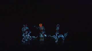 Amazing black light theater dance