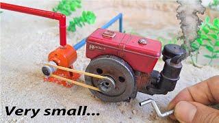 How to make mini diesel engine water pump at home