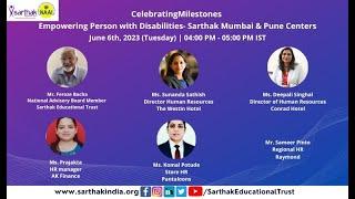 Live Talk Session: Empowering PwDs- Sarthak  Educational Trust Mumbai & Pune Center