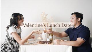 Valentine's Lunch Date at Home | Surprising my Boyfriend