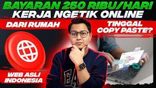 GAJIAN 250 RIBU PER HARI KERJA NGETIK ONLINE DARI RUMAH, BENERAN BISA? CARI UANG DARI HP !