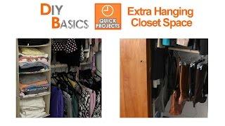 How to organize your closet with more hanging space - DIY Basics