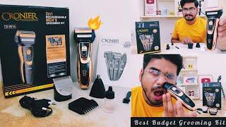 Cronier 3 in 1 Grooming Kit CR 9014 Professional Hair Trimmer Review @harshitguptavlogs