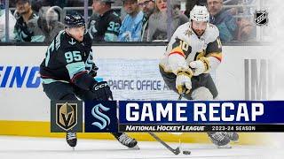 Golden Knights @ Kraken 3/12 | NHL Highlights 2024