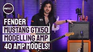 Fender Mustang GTX50 Modelling Guitar Amp Demo - 40 Amp Models, 200 presets, Dozens of Effects!