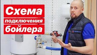 Схема подключения, обвязки бойлера косвенного нагрева