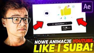 ZROBIŁEM NOWE ANIMACJE YOUTUBE! Animacja like i subskrybuj