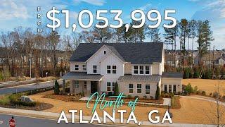 INSIDE A GRAND TOLL BROTHERS HOUSE NEAR ATLANTA, GA WITH AMENITIES GALORE! | BROOKMEADE NEIGHBORHOOD