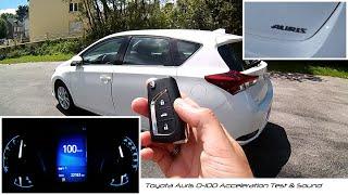 Toyota Auris Acceleration 0-100 Test & Sound