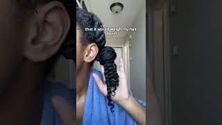 Natural hair length retention routine