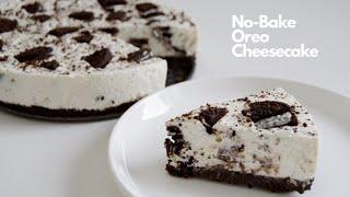 EASY NO-BAKE OREO CHEESECAKE (5 INGREDIENTS & NO GELATIN)