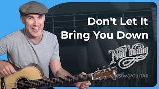 Dont Let It Bring You Down Guitar Lesson | Neil Young