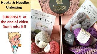 Hooks and Needles UNBOXING - SURPRISE at the end of the video, Don't Miss This!!!  #hooks&needles