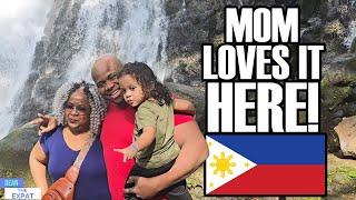 Showing my Mom Beaches and Waterfalls in the Philippines