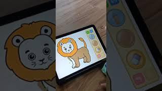 lion coloring for kids | iPad Air 4th Gen