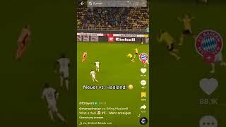 Neuer Vs Haaland #shorts #freefire #tiktok #short #trending #viral #football #vs #neuer #haaland