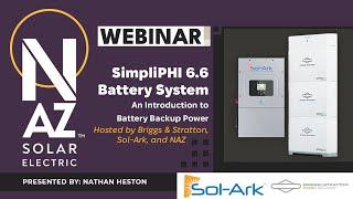 WEBINAR | Briggs & Stratton Presents - Introduction to SimpliPHI 6.6 Battery Backup Power