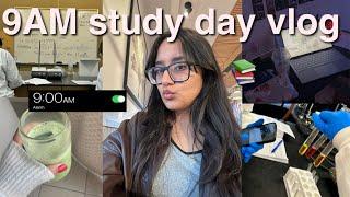 COLLEGE VLOG: 9AM PRODUCTIVE DAY IN MY LIFE (biology student)