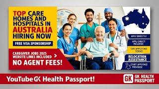 Caregiver Jobs| health care jobs in Australia with Free Visa Sponsorship in 2025