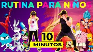 10 Minutos de EJERCICIOS para NIÑOS en Casa KIDS WORKOUT at Home 