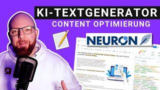 NeuronWriter Tutorial (deutsch): Content mit KI erstellen & SEO Optimierung