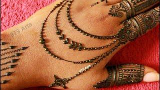 Beautiful Back Hand Jewellery Mehndi Designs||Teej 2020 Special Easy Stylish Mehndi||Gol tikki mehdi