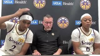 LA Sparks Basketball | Postgame Press Conference 9.15.24