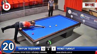 3 Cushion Billiards TAYFUN TAŞDEMİR High Run 20 -/ 3 BANT BİLARDO YÜKSEK SERİ 20 !!