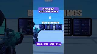 BEST SETTINGS 1V1 MAP ️ #fortnite #map #1v1 #settings #buildfight