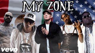 2Pac Ft. C-kan, Eminem, Santa Fe Klan, Snoop Dogg, Cartel de Santa - MY ZONE (Mashup)