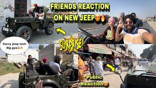 FRIENDS REACTION ON NEW JEEP || SURPRISE VLOG ~ Prabh Buttar