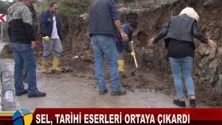 SEL, TARİHİ ESERLERİ ORTAYA ÇIKARDI