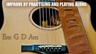 Sad Acoustic Guitar Backing Track E Minor Jam