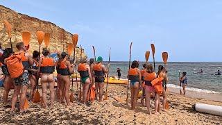 Summer Vibes and Beauties at the PRAIA DE BENAGIL Beach in Algarve, Portugal, 4K