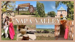 NAPA VALLEY VLOG | bachelorette party, exploring wineries, Napa Valley Wine Train, & places to eat!