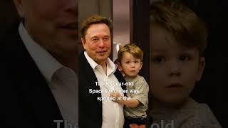 See Elon Musk's 2-year-old son X  #shorts