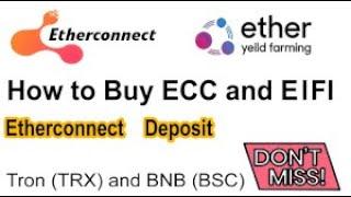 EtherConnect How to Buy ECC and EIFI