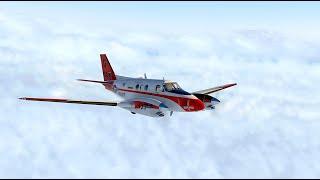 X-Plane 11: Turboprops need love too. Flying the default King Air C90 to New Orleans.