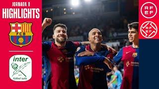 Resumen #PrimeraDivisiónFS | Barça 4-3 Movistar Inter | Jornada 8