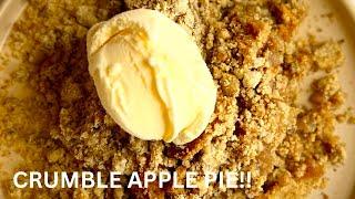 Irresistible Crumble Apple Pie  The Perfect Blend of Apples, Spice & Zest!