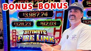 BONUS BABY BONUS! ULTIMATE FIRE LINK FOR THE WIN! #slots #games #casino #gaming #win